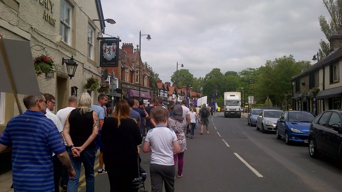 on the march to Calderstones Partnership NHS Foundation Trust